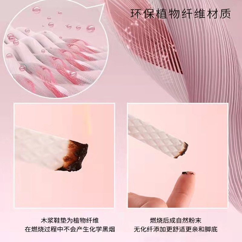 使い捨て木材パルプ靴マット超薄型吸汗通気性快適防汗紙靴マット夏の薄いタイプの無洗木材パルプ靴マット|undefined