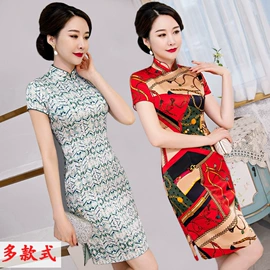 旗袍;中老年休闲套装;妈妈服