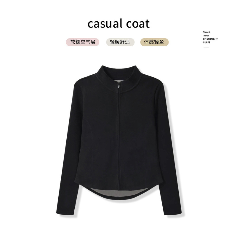 薄款石墨烯聚温服修身显瘦时尚休闲立领小蛮腰上衣2027|undefined