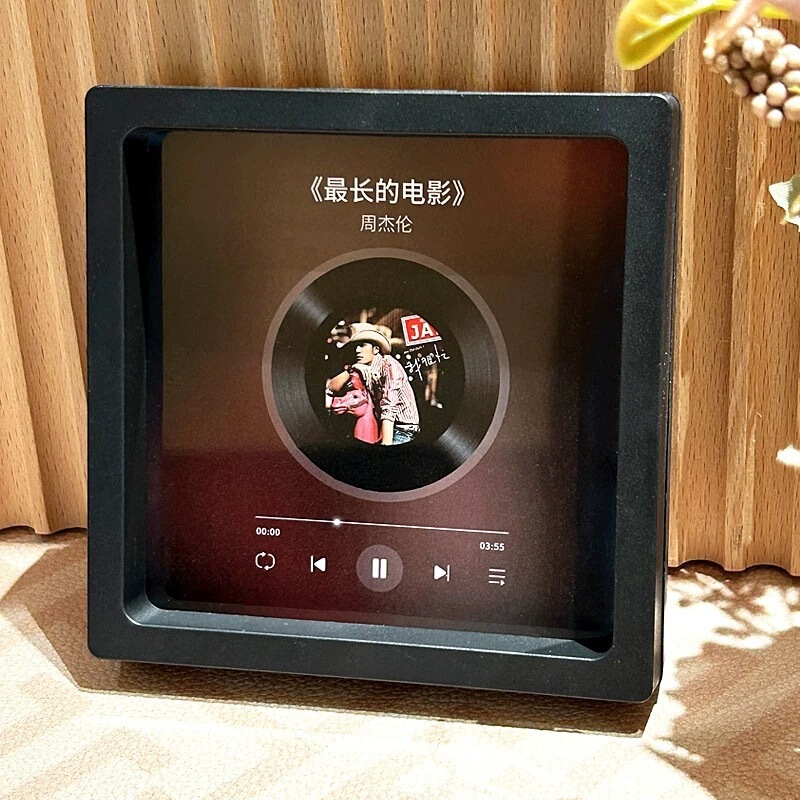 歌う音楽冷蔵庫マグネットフォトフレームビニールレコード、カップル、友人、親友用|undefined