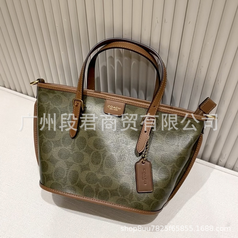 蔻家新款女包包taxi菜篮子老花手提托特包时尚复古单肩斜挎购物袋|undefined
