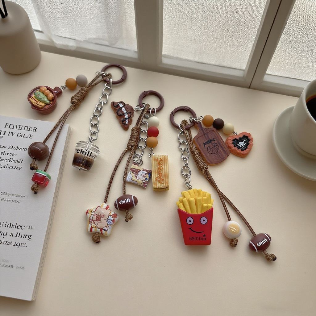 【秋冬新款】卡通食玩小提溜可爱包包挂件手机链挂绳装饰品