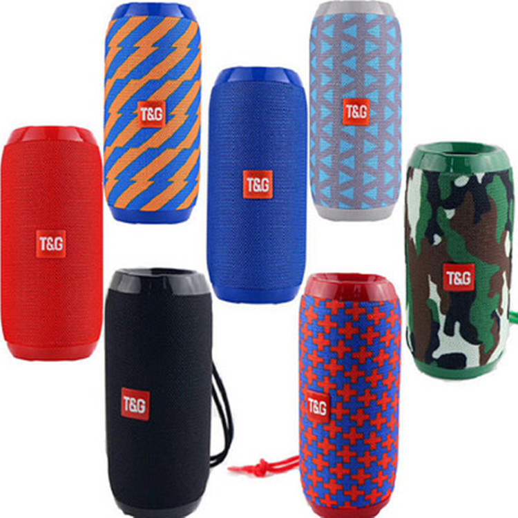 TG117 fabric Bluetooth speaker outdoor waterproof subwoofer double Vibration film high sound quality portable card call audio