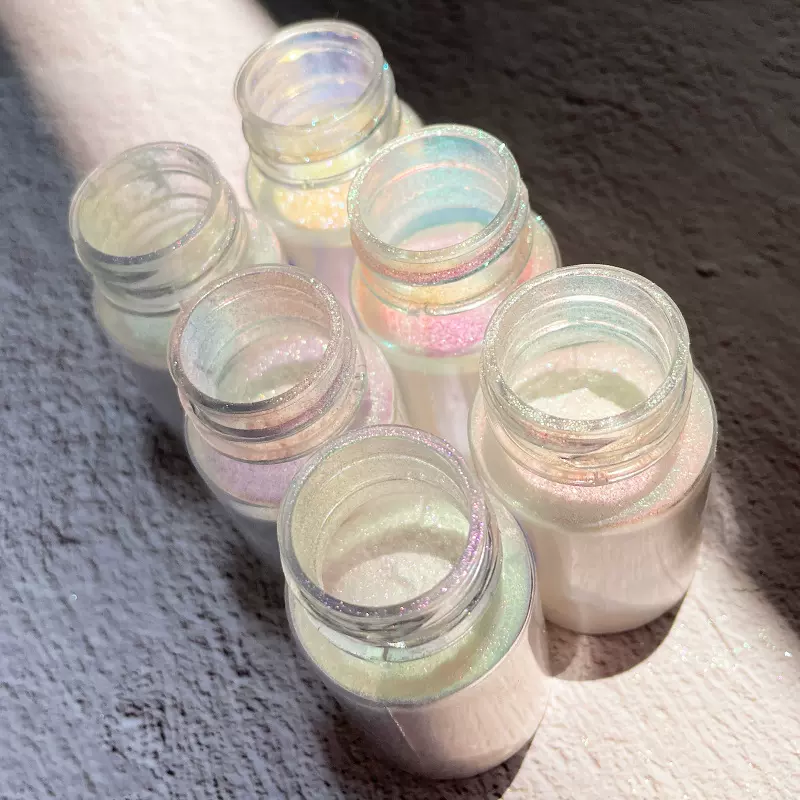 角度变色龙珠光粉透明幻彩偏光粉环氧树脂滴胶美甲彩妆变色龙粉