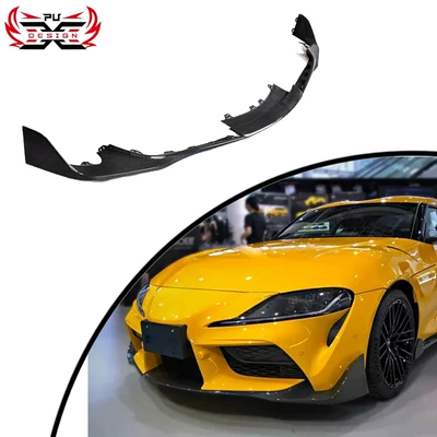 Suitable for Toyota Supraa90 A91 Bumper Modification Trd Style Spoiler Front Lip Decoration Dry Carbon Fiber Mk5 (Bumper)