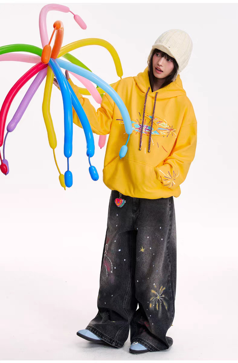 Men's Stylish Simple Harajuku Style Trendy Fashionable Versatile Jeans Denim Clothing_viptrois.com