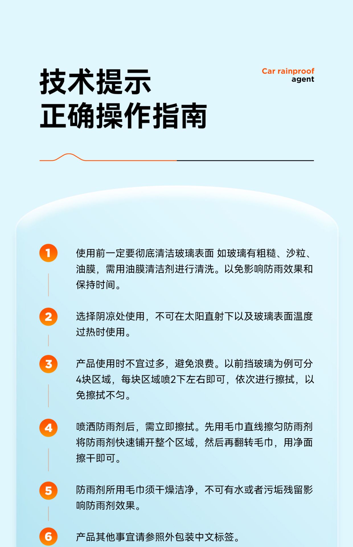 Suitable for Rearview Mirror Car Rainproof Spray Anti-Fog Agent Rainy Day Waterproof Window Glass Coating Water Repellent Spray