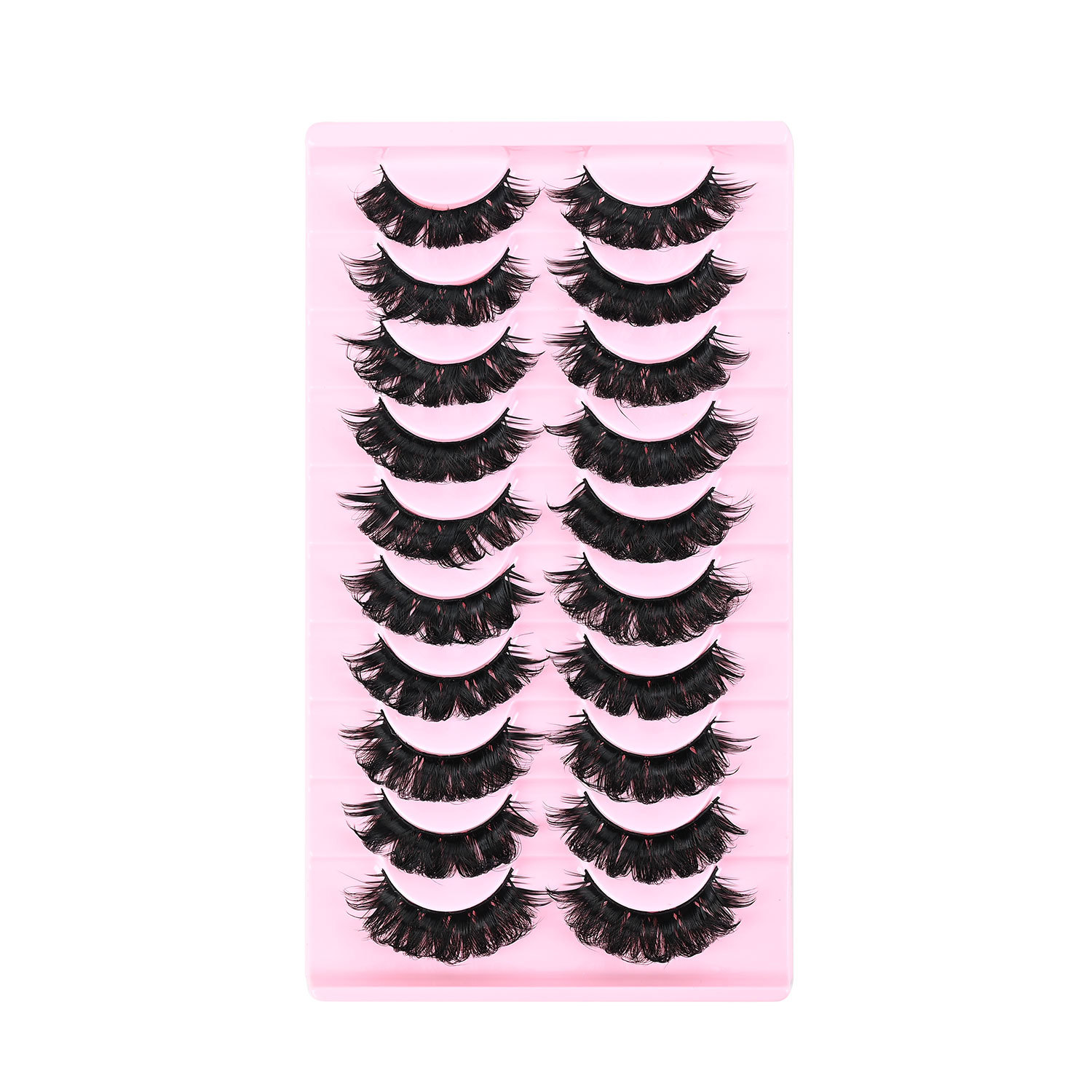 Las pestañas falsas rusas de una pieza de ojos naturales de imitación de pestañas rollo de pestañas densas al por mayor comercio exterior transfronterizo