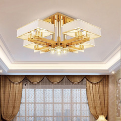 Modern minimalist golden luxurious European-style trendy Nordic light luxury simple European grand living room pendant light LED bedroom