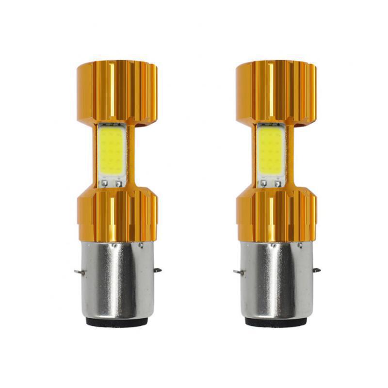 5W motocicleta LED H6 tres lados luz COB delantero BA20D LED niebla