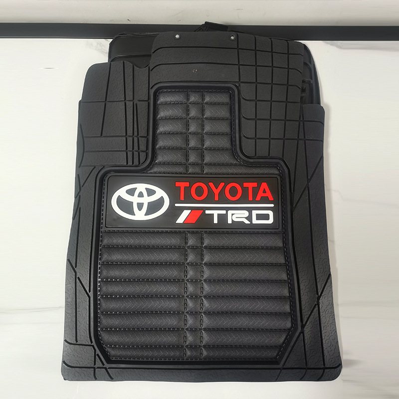 Car Logo Car Floor Mats, Universal Floor Mats, Latex Floor Mats, Wear-Resistant, Non-Slip, Thickened Plastic Floor Mats
