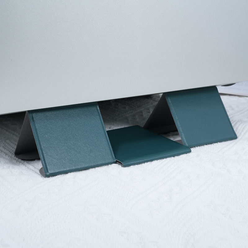 New Laptop Leather Multi-Angle Folding Desktop Stand to Increase Heat Dissipation Portable Creative Tablet Stand