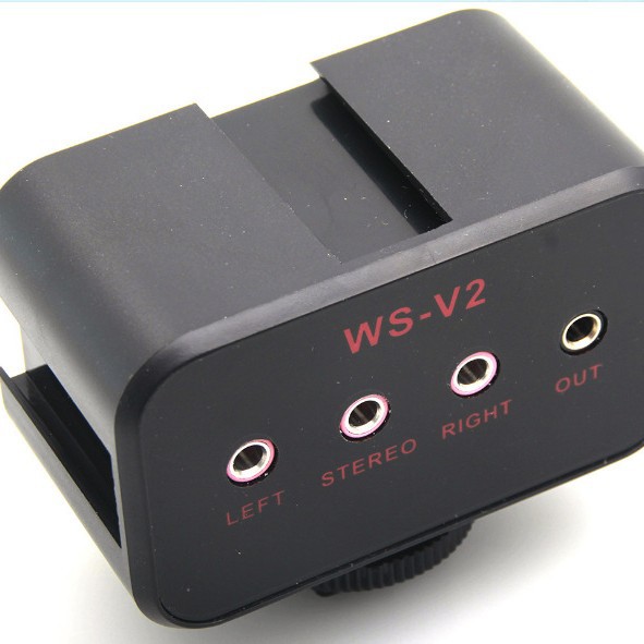 (2개) 공장 직접 WS-V2 마이크로 SLR 카메라 카메라 녹음 꿀벌 미니 믹서 튜너