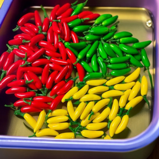 Simulation color foam small pepper mini fruit vegetable accessories series props photography children's teaching supplies