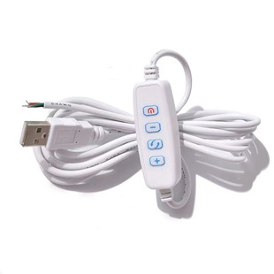 USB two-color switch line three-color dimmer switch stepless dimmer 1.5 meter light drawing switch