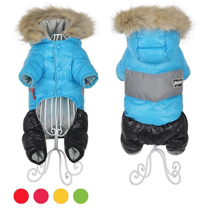 Амазонка осень-зима новый шерстяной воротник с шапкой лыжный костюм для домашних животных