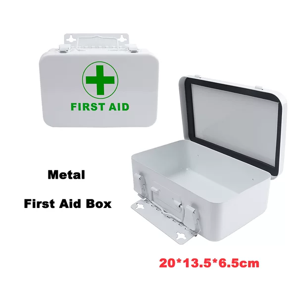 Middle East Hot-Selling 5-Person First Aid Iron Box Factory Outdoor Emergency Kit Medical First Aid Iron Box