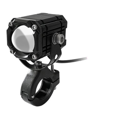 Super Bright Motorcycle Spotlight, External Electric Vehicle Led Headlight, Flashing Dual-Lens Laser Mini Cannon