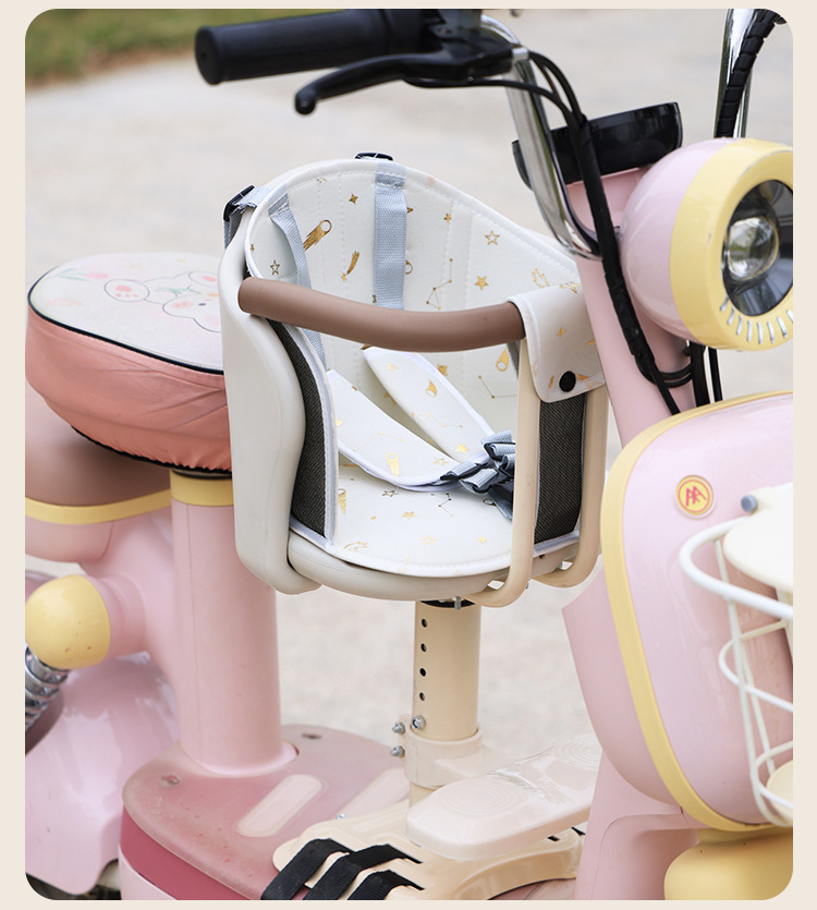 Electric Vehicle Front-Mounted Baby/Child Safety Seat for Electric Bikes, Motorcycles, and Scooters