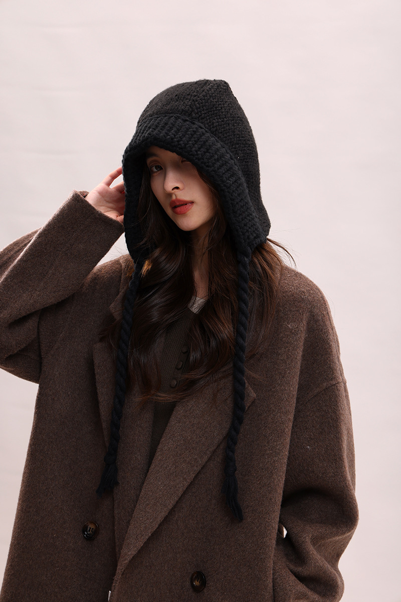 Koreanische version spitze up süße, niedlich, warm und vielseitig Rotkäppchen kinder winter gestrickte garn ohr_voghion.com