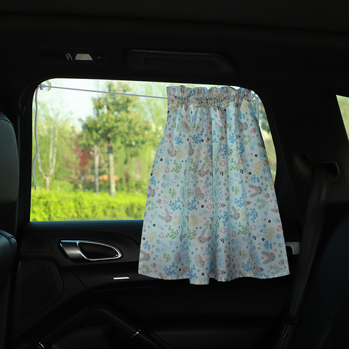 Car curtains, car sunshades, sun protection and heat insulation, cartoon children's sunshades, suction cup side window privacy curtains