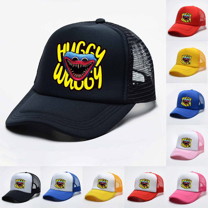 Foreign trade children's hat, baseball cap, street trendy cartoon anime sun hat, mesh breathable medium and large size for children, size 5692