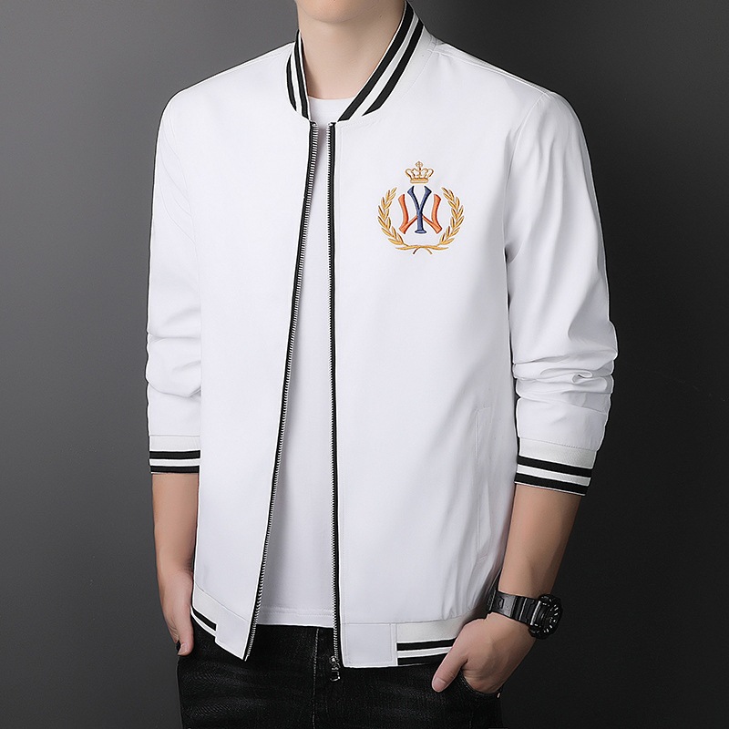 Spring and autumn embroidery jacket men's 2021 new young people handsome jacket baseball clothing casual jacket jacket male