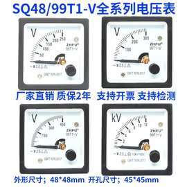 涪江指针式交流电压表99T1-450V250V300V500V12KV环网柜电压仪表