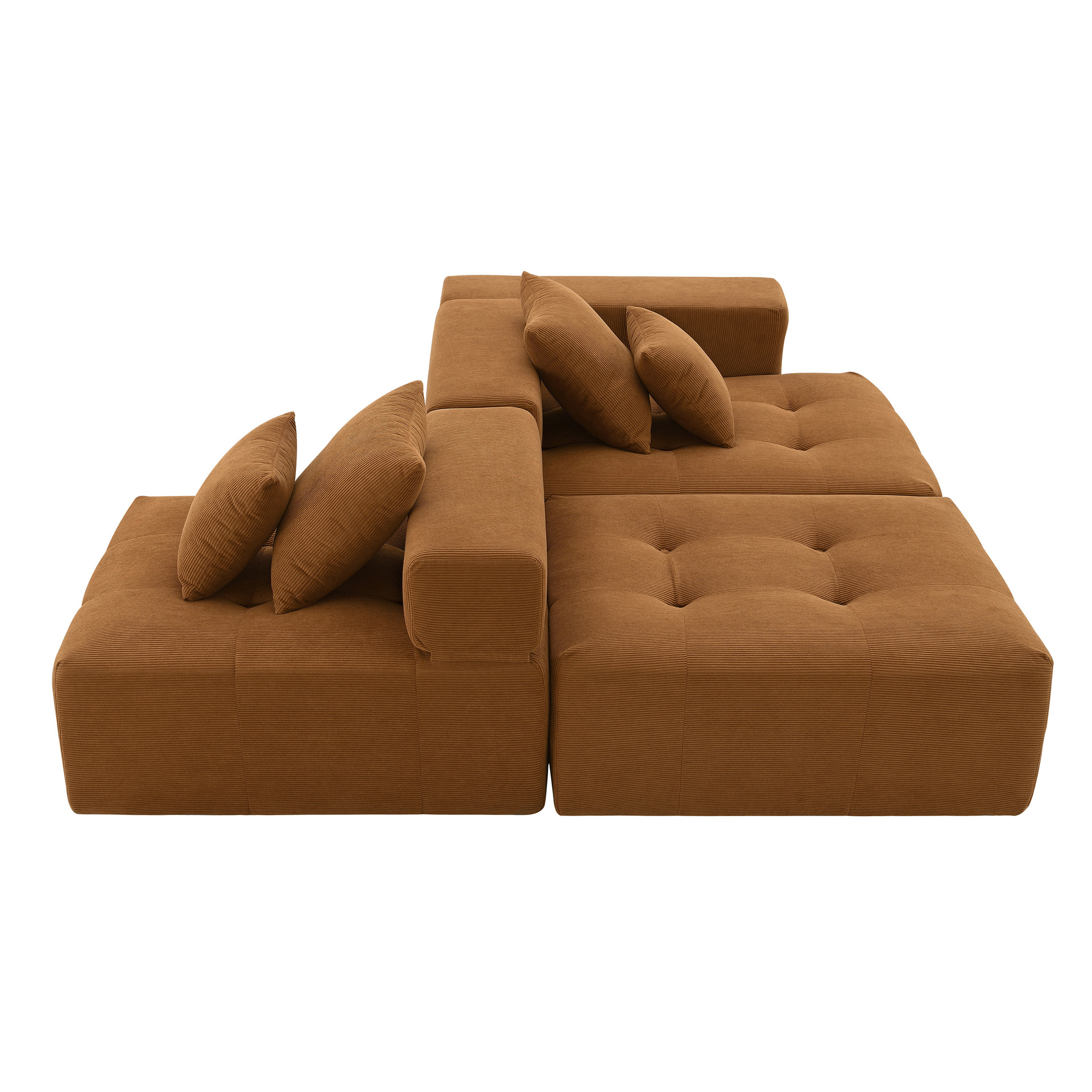 Exportación transfronteriza esponja completa módulo de compresión sofá combinado sofá de tela doméstica bolsa de vacío desmontaje