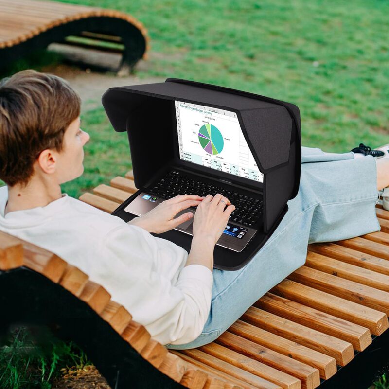 Cross-Border In-Stock Outdoor Laptop Sunshade Cover, Computer Privacy Cover, Foldable Portable Laptop Protector