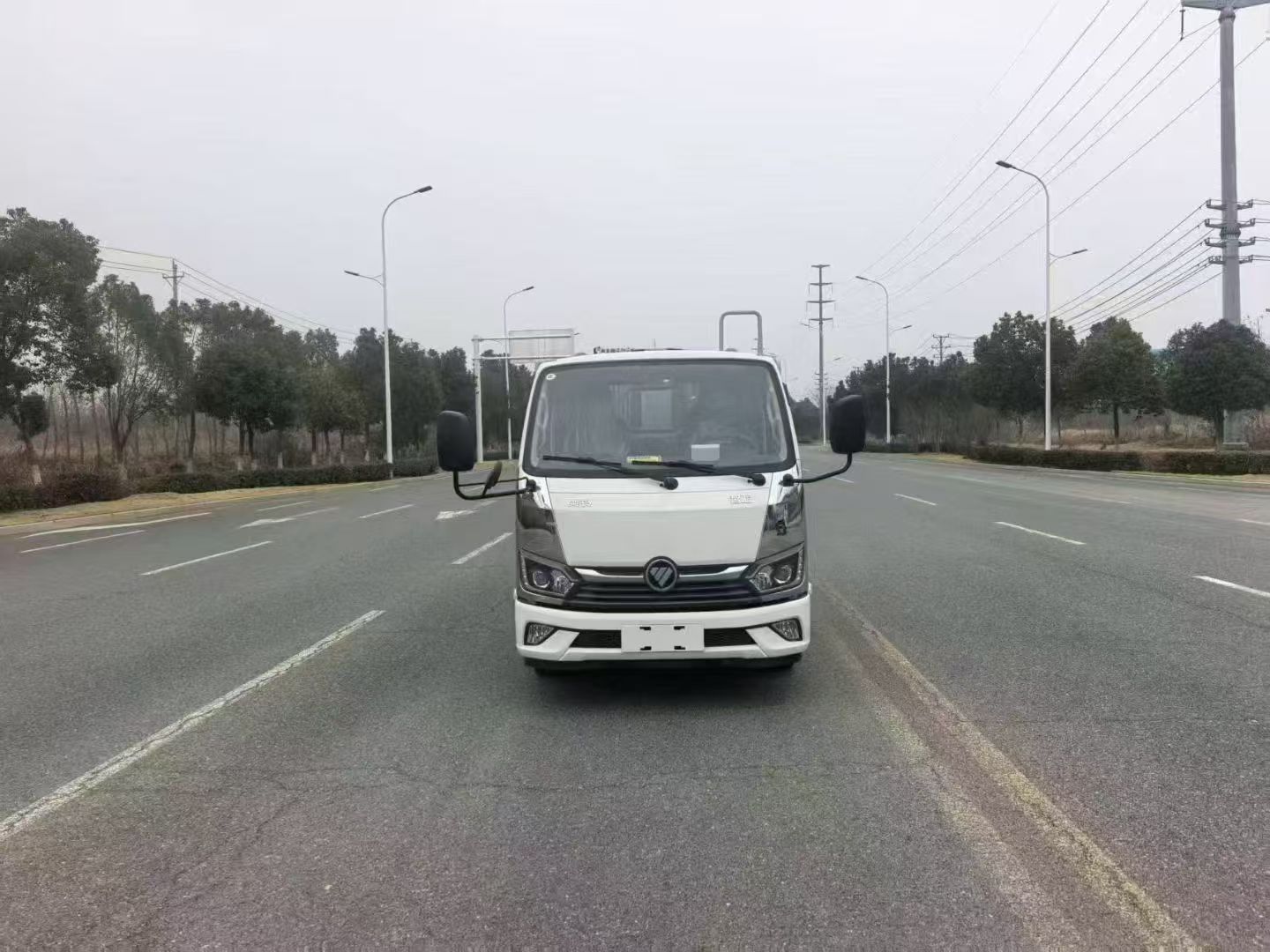 Aoling Zhilan 6-Meter Pure Electric Green License Plate Garbage Compression Truck, Urban Sanitation Vehicle, Community Property Waste Transfer Vehicle
