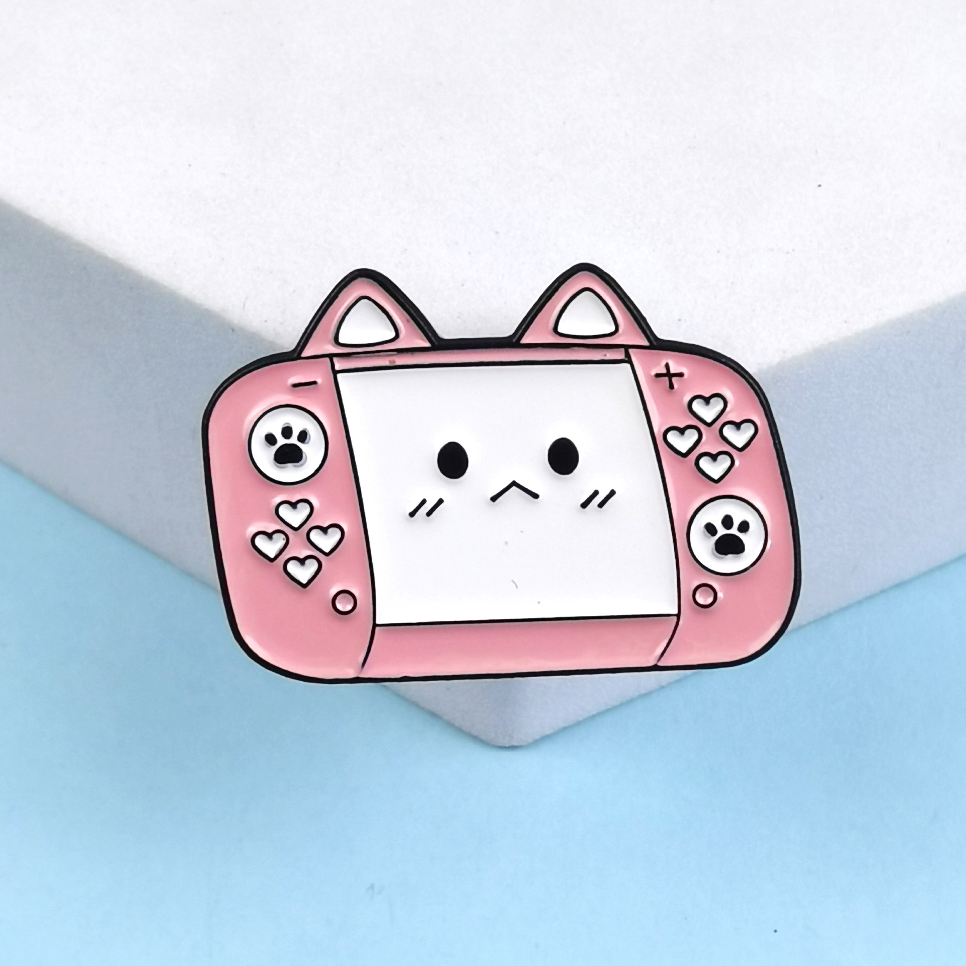 Teclado de dibujos animados ratón insignia de metal modelado creativo bolso lindo alfiler accesorios estudiantes niños ropa broche