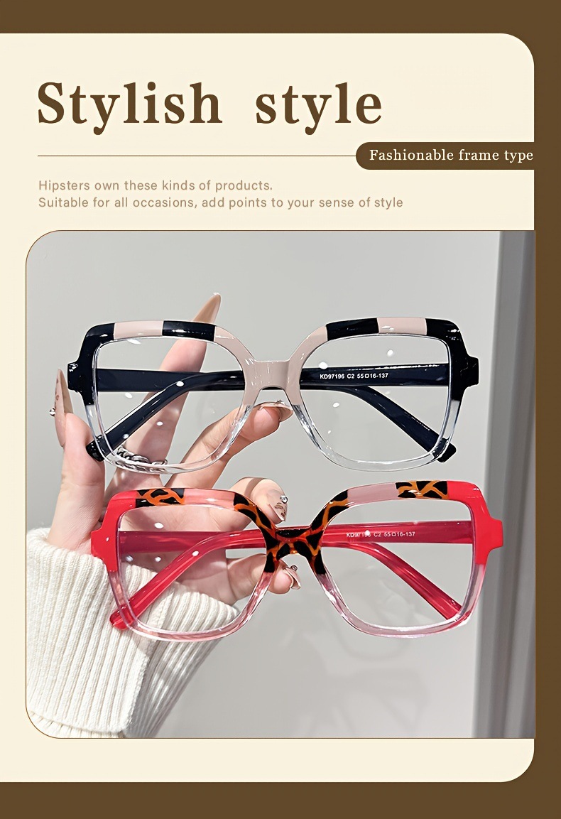 Blue Light Blocking Glasses For Women Oversized Square Frame_voghion.com