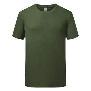 Green T-shirt Comrades Party T-shirt Veterans Attend Veterans Commemorative Shirt Cotton Short Sleeve Embroidery