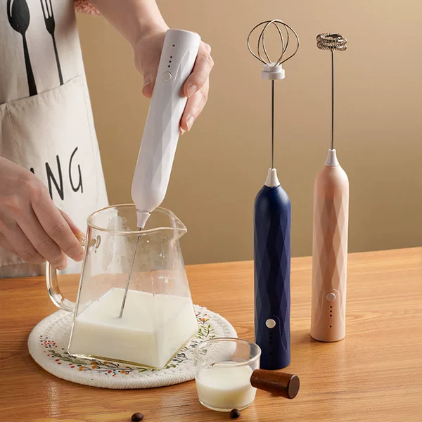 Wholesale Creative Whipped Egg White Cream Multifunctional Egg Beater Coffee Milk Frother Wireless Electric Egg Beater
