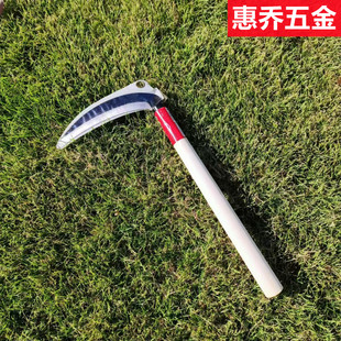 Cross-border supply of forged wooden handle sickle agricultural wooden handle sickle mowing grass mowing wheat mowing leek knife wooden handle hand sickle