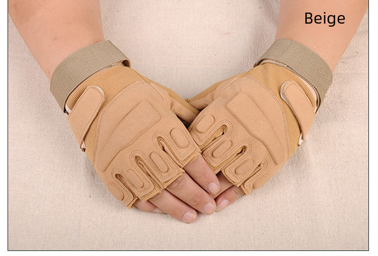 Tactical gloves Tactical half-finger full finger plus fleece gloves sports outdoor men's and women's cycling fitness gloves_maomaolike.com