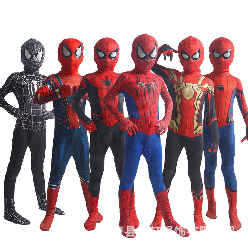 Spider-Man Superhero Jumpsuit Children's Halloween Costume Expedition Outfit Iron Miles Costume Gwen