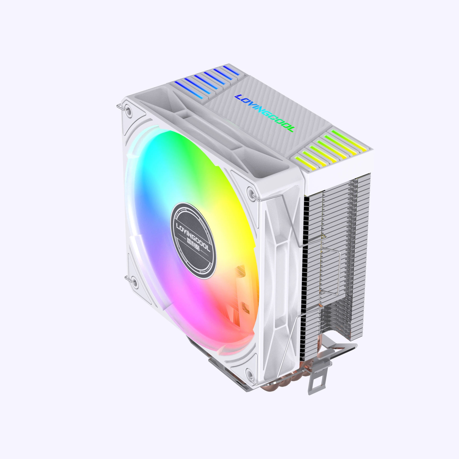 4 медные трубки радиатора CPU 12 см башня-тип настольного ПК RGB охлаждающий вентилятор ультратихий винтовой зажим 4 тепловые трубки