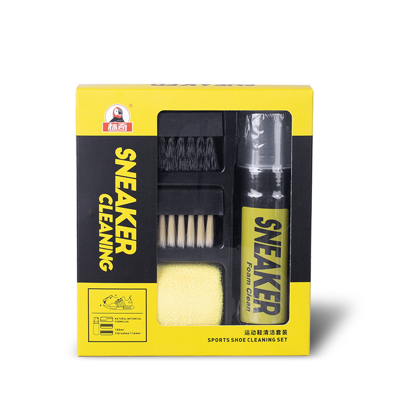 Transfronterizo inglés pequeño zapato blanco limpieza set zapatillas deportivas limpieza en seco spray set espuma mousse