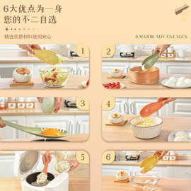 跨境专供新款三合一食品夹便捷式食物夹多功能勺子盛饭勺滤蛋清勺