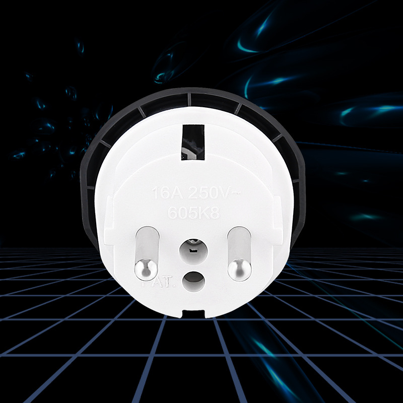 Adaptador de Enchufe Estándar Europeo, Adaptador de Viaje para Francia, Corea y Rusia