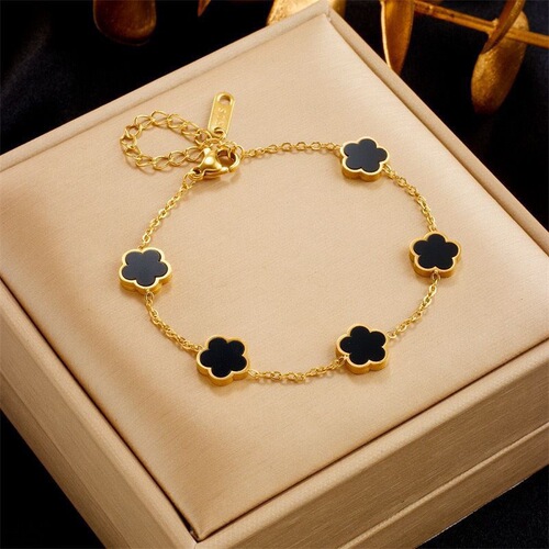 Ins flowers new light luxury small flower bracelet, high-end women's personalized bracelet, temperament bracelet
