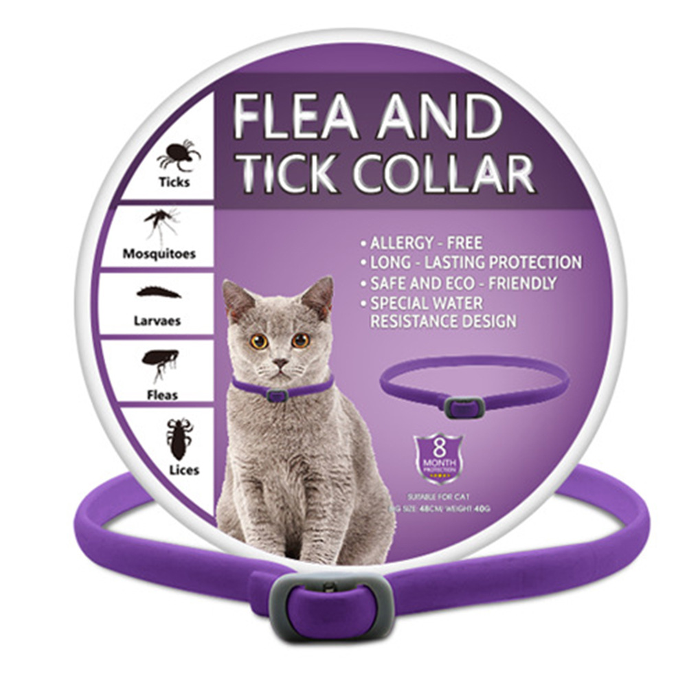 고양이 스타일 보라색 복합 소재 목걸이