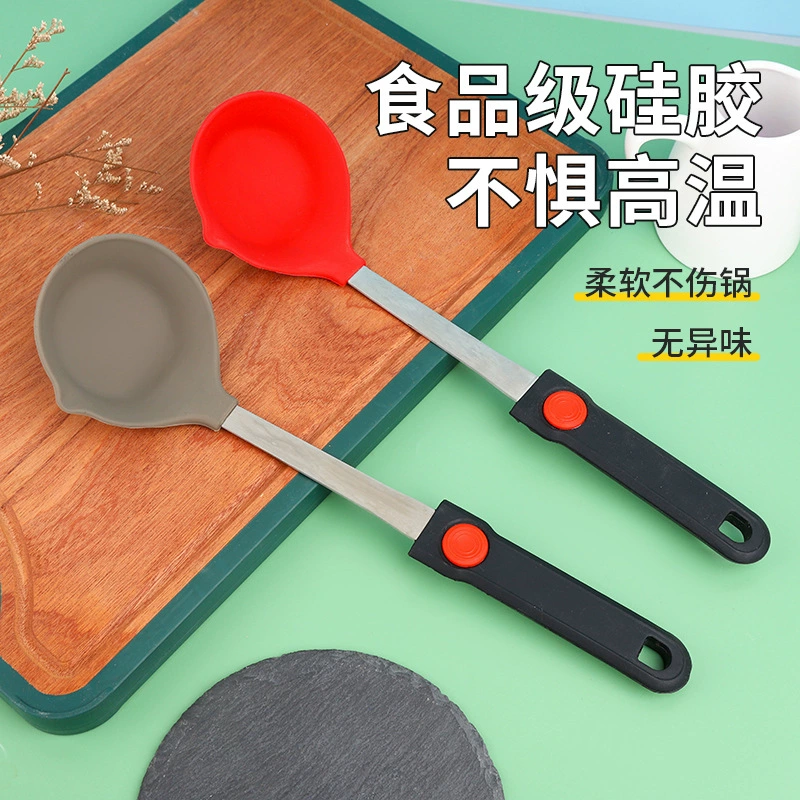 Два предмета повседневной кухонной утвари для дома, утолщенные силиконовые, без царапин кастрюле, антипригарная кастрюля, жарка, стойкость к высоким температурам