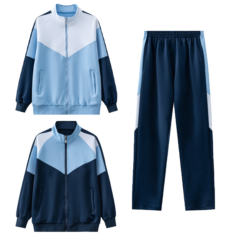 校服套装中学生秋季班服三件套学院风初高中小学生运动会外套批发