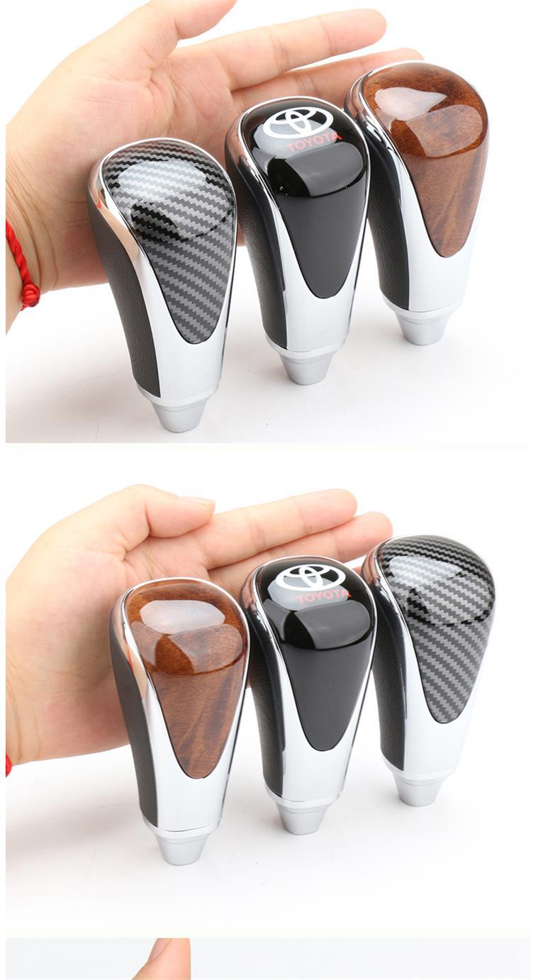 Suitable for Toyota Camry, Corolla, Crown, Highlander, Peach Wood Gear Shift Knob, Gear Lever, Gear Handle