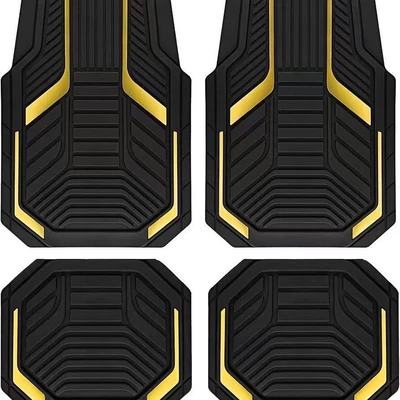 Cross-border Amazon simple crystal velvet car, Avtomobil döşəmə paspasları - car-floor-mat-17-3344cmcrystal-velvet-two-piece-set