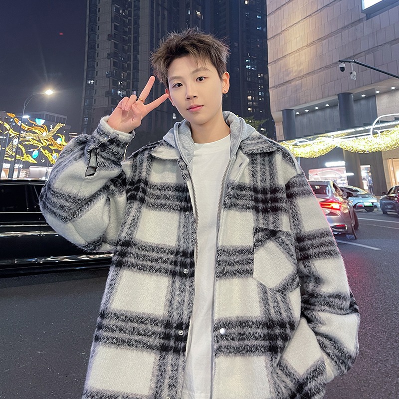 Xiaoxiang Style Woolen Jacket For Couples Wearing Hooded Jackets_voghion.com