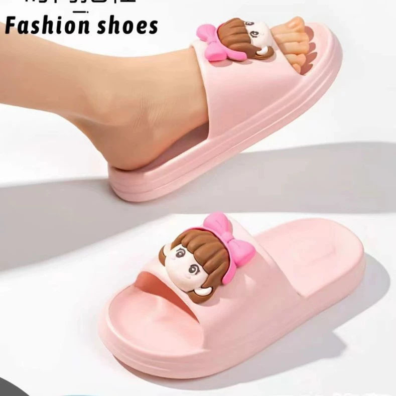 Новая трансграничная коммерция горячей продажи Eva ультра-легкая пуля минималистская мода мультфильм женские тапочки милый мультфильм противоскользящий